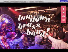 Tablet Screenshot of lowdownbrassband.com